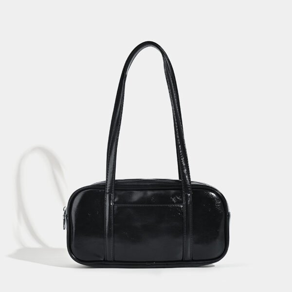 Vintage Oil Waxed Leather Silver Tote