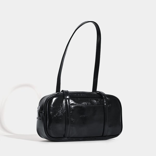 Vintage Oil Waxed Leather Silver Tote