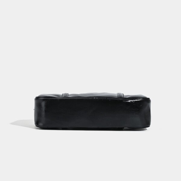 Vintage Oil Waxed Leather Silver Tote