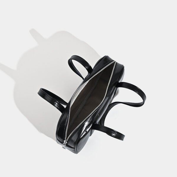 Vintage Oil Waxed Leather Silver Tote