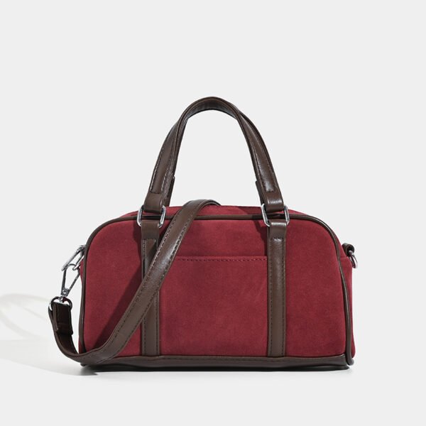 DSC_8956 Korean Frosted Suede Boston Bag