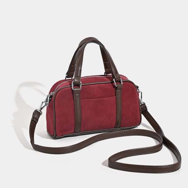 DSC_8957 Korean Frosted Suede Boston Bag