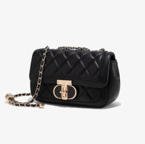 O1CN01yxRYVg1XRPW7AAf0B_!!2217572372920-0-cib Black Diamond Metal Buckle Shoulder Bag