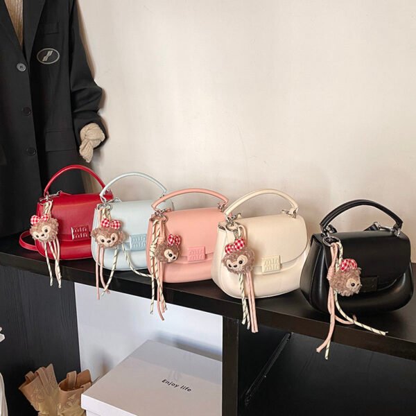 Korean Ins Fashion Hand-Held Saddle Bag Summer Simple Versatile Shoulder Bag High-End Messenger Bag