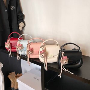 Korean Ins Fashion Hand-Held Saddle Bag Summer Simple Versatile Shoulder Bag High-End Messenger Bag