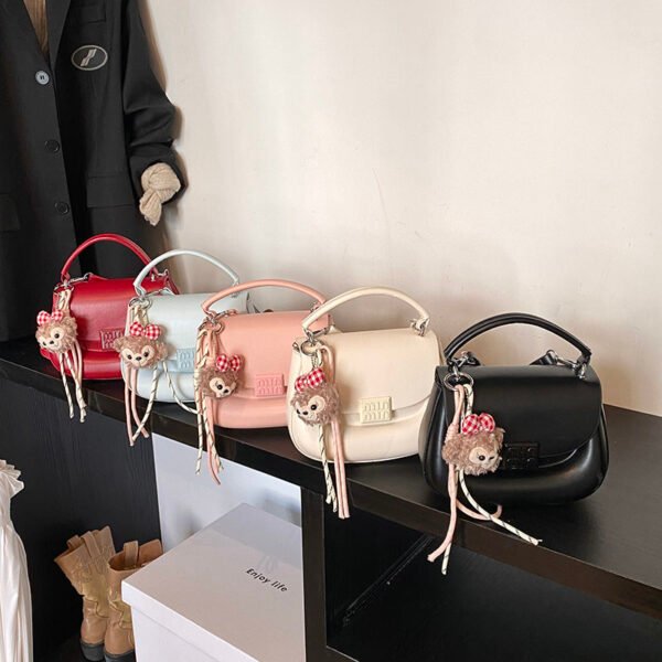 Korean Ins Fashion Hand-Held Saddle Bag Summer Simple Versatile Shoulder Bag High-End Messenger Bag