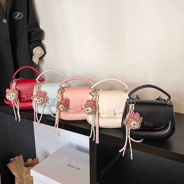 Korean Ins Fashion Hand-Held Saddle Bag Summer Simple Versatile Shoulder Bag High-End Messenger Bag