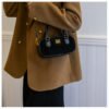 02 (12) Retro Boston Portable Pillow Bag Women 2025 Autumn And Winter New All-Match Shoulder Messenger Bag