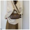 02 (14) Retro Boston Portable Pillow Bag Women 2025 Autumn And Winter New All-Match Shoulder Messenger Bag