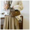02 (25) Retro Boston Portable Pillow Bag Women 2025 Autumn And Winter New All-Match Shoulder Messenger Bag
