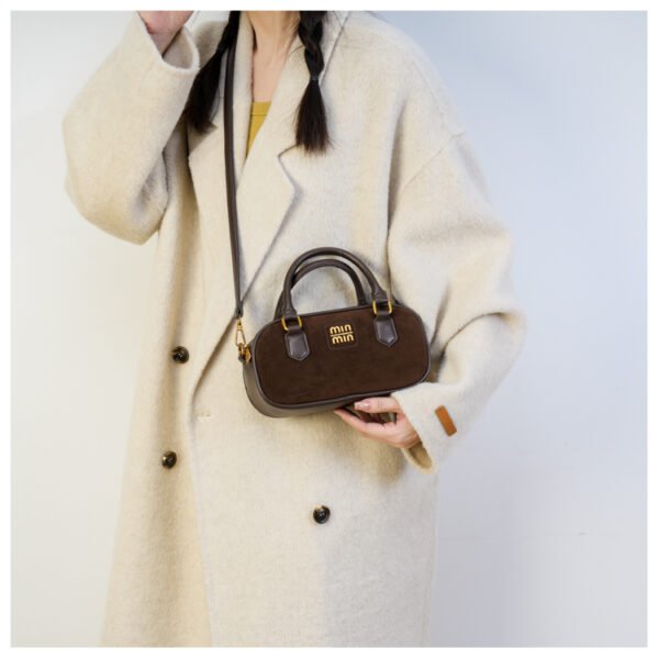 02 (49) Retro Boston Portable Pillow Bag Women 2025 Autumn And Winter New All-Match Shoulder Messenger Bag