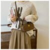 02 (77) Retro Boston Portable Pillow Bag Women 2025 Autumn And Winter New All-Match Shoulder Messenger Bag