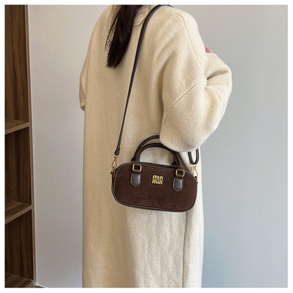 02 (85) Retro Boston Portable Pillow Bag Women 2025 Autumn And Winter New All-Match Shoulder Messenger Bag