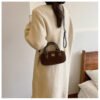 02 (89) Retro Boston Portable Pillow Bag Women 2025 Autumn And Winter New All-Match Shoulder Messenger Bag