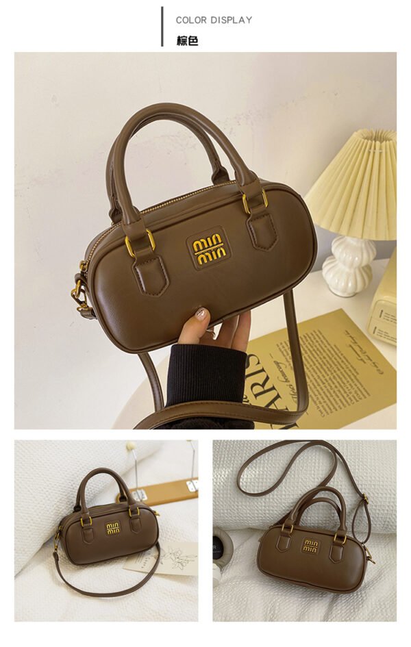 05_03 Retro Boston Portable Pillow Bag Women 2025 Autumn And Winter New All-Match Shoulder Messenger Bag