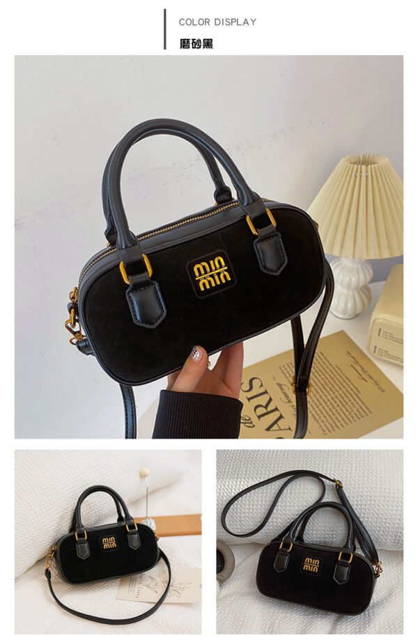 05_05 Retro Boston Portable Pillow Bag Women 2025 Autumn And Winter New All-Match Shoulder Messenger Bag