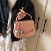 Korean Ins Fashion Hand-Held Saddle Bag Summer Simple Versatile Shoulder Bag High-End Messenger Bag