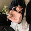 Korean Ins Fashion Hand-Held Saddle Bag Summer Simple Versatile Shoulder Bag High-End Messenger Bag