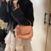 Korean Ins Fashion Hand-Held Saddle Bag Summer Simple Versatile Shoulder Bag High-End Messenger Bag