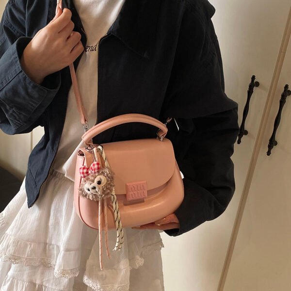 Korean Ins Fashion Hand-Held Saddle Bag Summer Simple Versatile Shoulder Bag High-End Messenger Bag