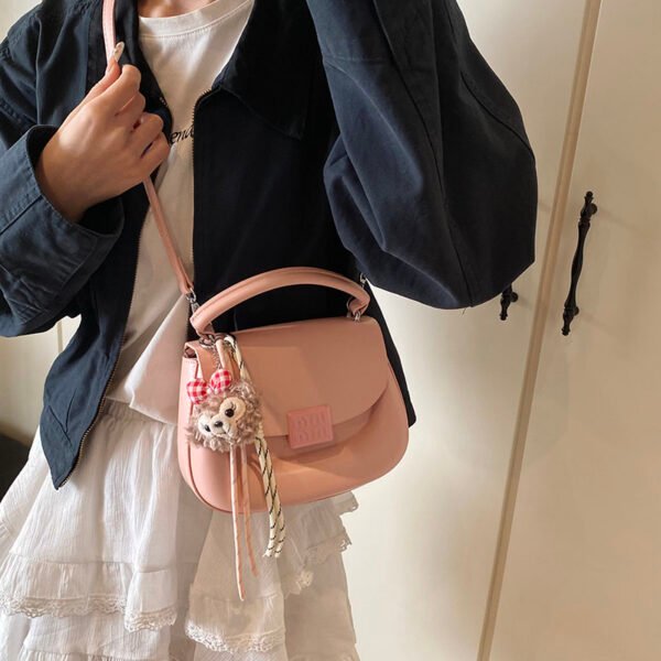 Korean Ins Fashion Hand-Held Saddle Bag Summer Simple Versatile Shoulder Bag High-End Messenger Bag