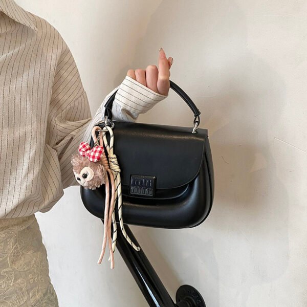 Korean Ins Fashion Hand-Held Saddle Bag Summer Simple Versatile Shoulder Bag High-End Messenger Bag