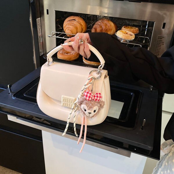 Korean Ins Fashion Hand-Held Saddle Bag Summer Simple Versatile Shoulder Bag High-End Messenger Bag