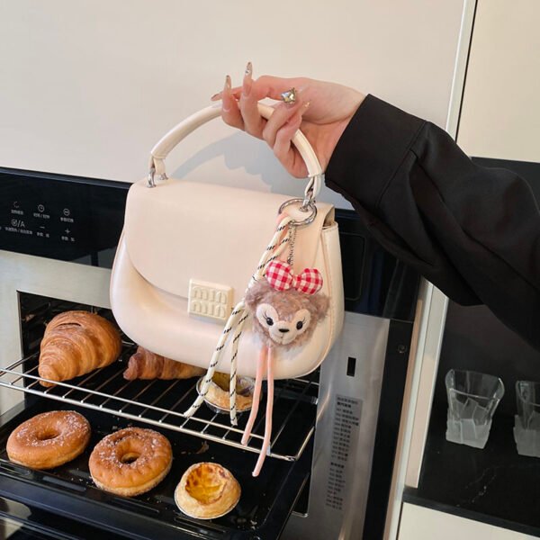 Korean Ins Fashion Hand-Held Saddle Bag Summer Simple Versatile Shoulder Bag High-End Messenger Bag