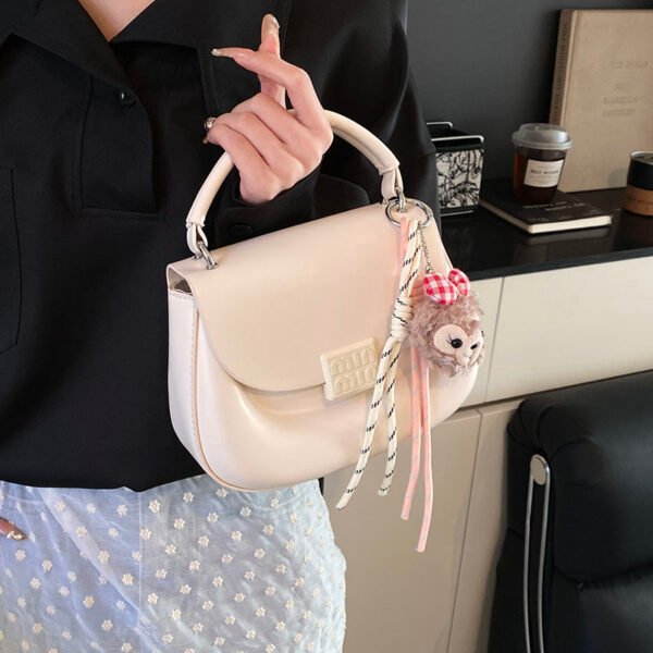 Korean Ins Fashion Hand-Held Saddle Bag Summer Simple Versatile Shoulder Bag High-End Messenger Bag