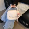 Korean Ins Fashion Hand-Held Saddle Bag Summer Simple Versatile Shoulder Bag High-End Messenger Bag