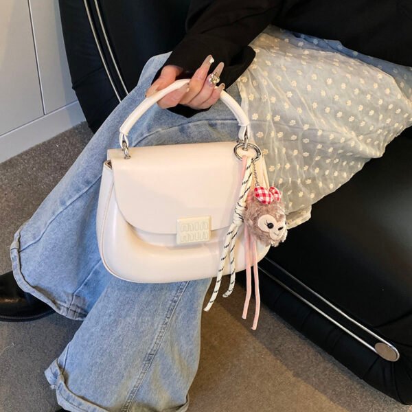 Korean Ins Fashion Hand-Held Saddle Bag Summer Simple Versatile Shoulder Bag High-End Messenger Bag