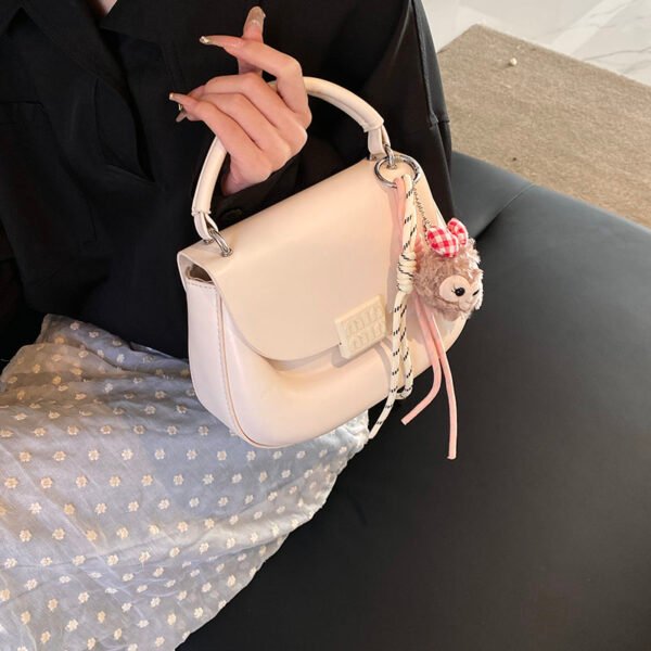 Korean Ins Fashion Hand-Held Saddle Bag Summer Simple Versatile Shoulder Bag High-End Messenger Bag