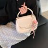 Korean Ins Fashion Hand-Held Saddle Bag Summer Simple Versatile Shoulder Bag High-End Messenger Bag