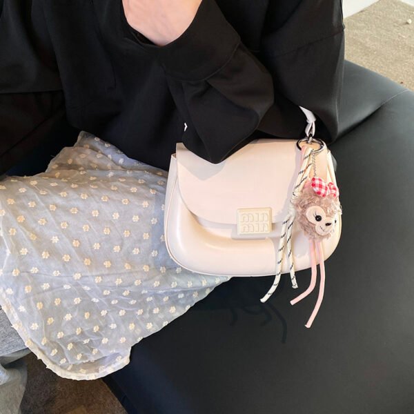 Korean Ins Fashion Hand-Held Saddle Bag Summer Simple Versatile Shoulder Bag High-End Messenger Bag