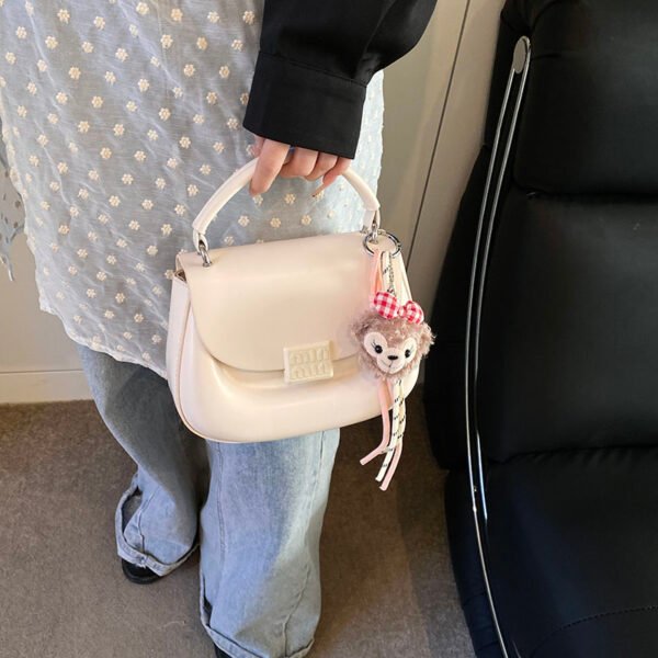 Korean Ins Fashion Hand-Held Saddle Bag Summer Simple Versatile Shoulder Bag High-End Messenger Bag