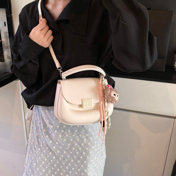 Korean Ins Fashion Hand-Held Saddle Bag Summer Simple Versatile Shoulder Bag High-End Messenger Bag