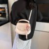 Korean Ins Fashion Hand-Held Saddle Bag Summer Simple Versatile Shoulder Bag High-End Messenger Bag