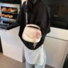 Korean Ins Fashion Hand-Held Saddle Bag Summer Simple Versatile Shoulder Bag High-End Messenger Bag