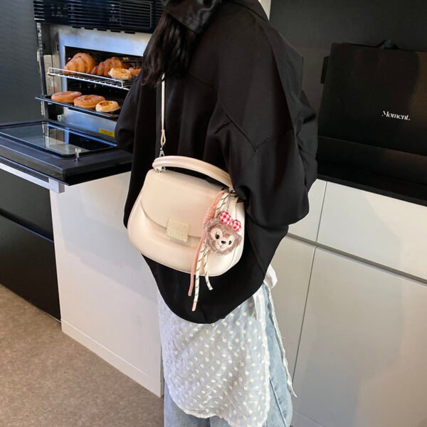 Korean Ins Fashion Hand-Held Saddle Bag Summer Simple Versatile Shoulder Bag High-End Messenger Bag