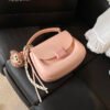 Korean Ins Fashion Hand-Held Saddle Bag Summer Simple Versatile Shoulder Bag High-End Messenger Bag