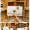 Light Luxury Fashion Casual Style High-End Women's Bag Trendy Versatile Splicing Small Square Bag Simple Design Crossbody Bag