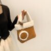 Fashionable Versatile Furry Handbags For Women Autumn Winter Chain Cute Shoulder Messenger Bag