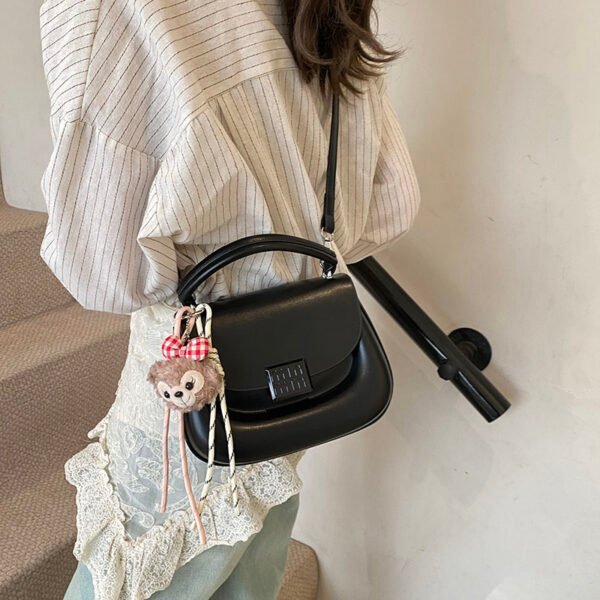 Korean Ins Fashion Hand-Held Saddle Bag Summer Simple Versatile Shoulder Bag High-End Messenger Bag