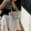 1 (12) Popular Fashion Simple Versatile Ladies Bag Commuting Large Capacity Crossbody Handbag Shoulder Bag Bucket Bag