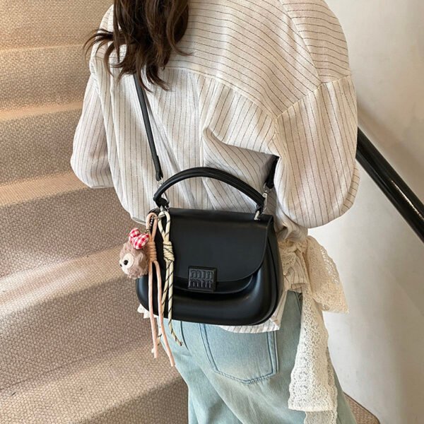 Korean Ins Fashion Hand-Held Saddle Bag Summer Simple Versatile Shoulder Bag High-End Messenger Bag