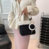 Fashionable Versatile Furry Handbags For Women Autumn Winter Chain Cute Shoulder Messenger Bag