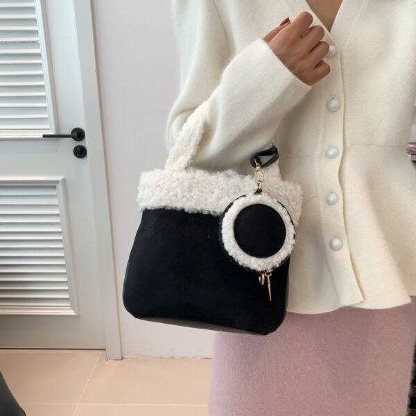Fashionable Versatile Furry Handbags For Women Autumn Winter Chain Cute Shoulder Messenger Bag