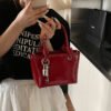 1 (16) Popular Fashion Simple Versatile Ladies Bag Commuting Large Capacity Crossbody Handbag Shoulder Bag Bucket Bag