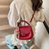 Korean Ins Fashion Hand-Held Saddle Bag Summer Simple Versatile Shoulder Bag High-End Messenger Bag