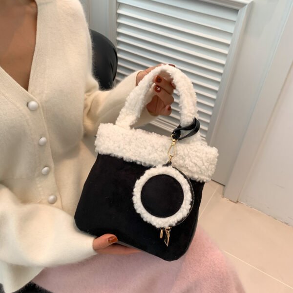Fashionable Versatile Furry Handbags For Women Autumn Winter Chain Cute Shoulder Messenger Bag